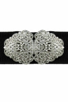 Preview: Traditional Belt Sara black silver