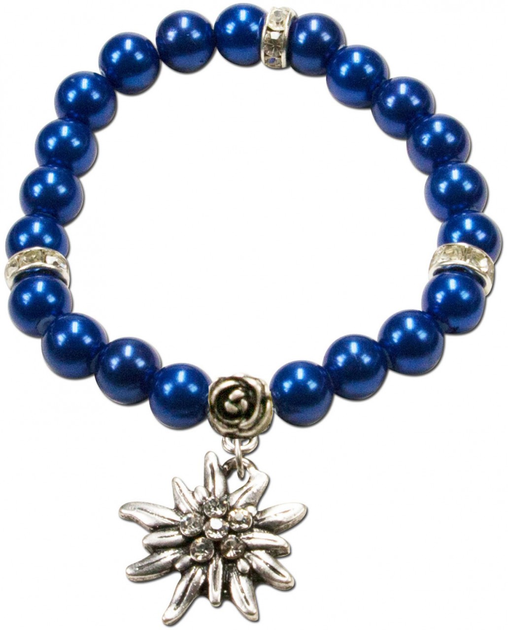 Pearl Bracelet Laura Edelweiß dark blue