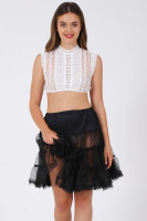 Vorschau: Petticoat in Schwarz 50cm