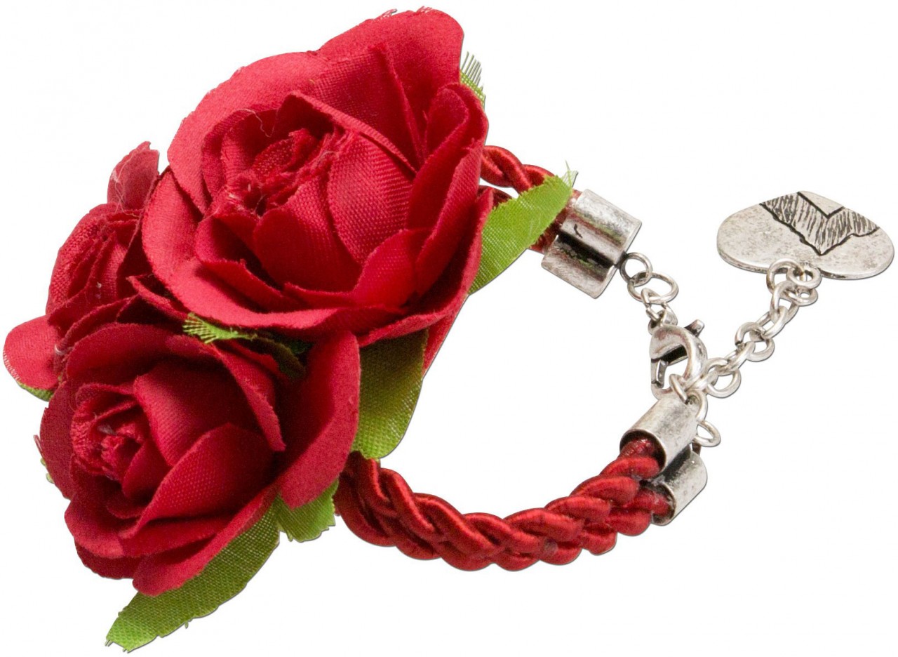 Blüten-Armband Celina rot