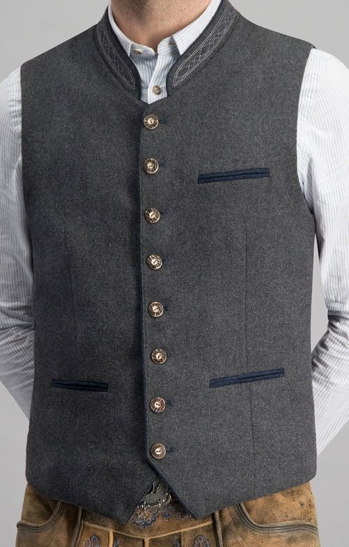 Preview: Traditional vest Sirius in gray