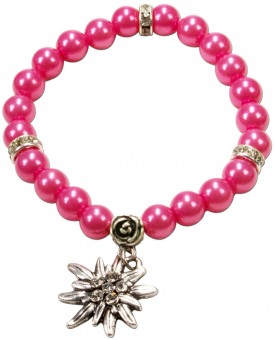 Pearl Bracelet Laura Edelweiß pink