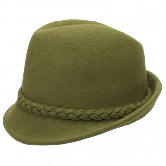 Chapeau en feutre Arja vert