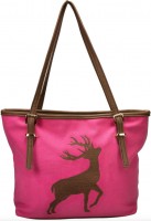 Vorschau: Trachten Handtasche mit Hirschstickerei pink