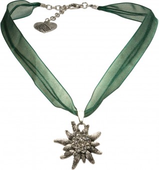 Organza Traditional Necklace Theresa green