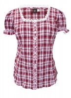 Voorvertoning: Dracht blouse Toni rood-wit