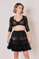 Voorvertoning: Petticoat in zwart 50cm