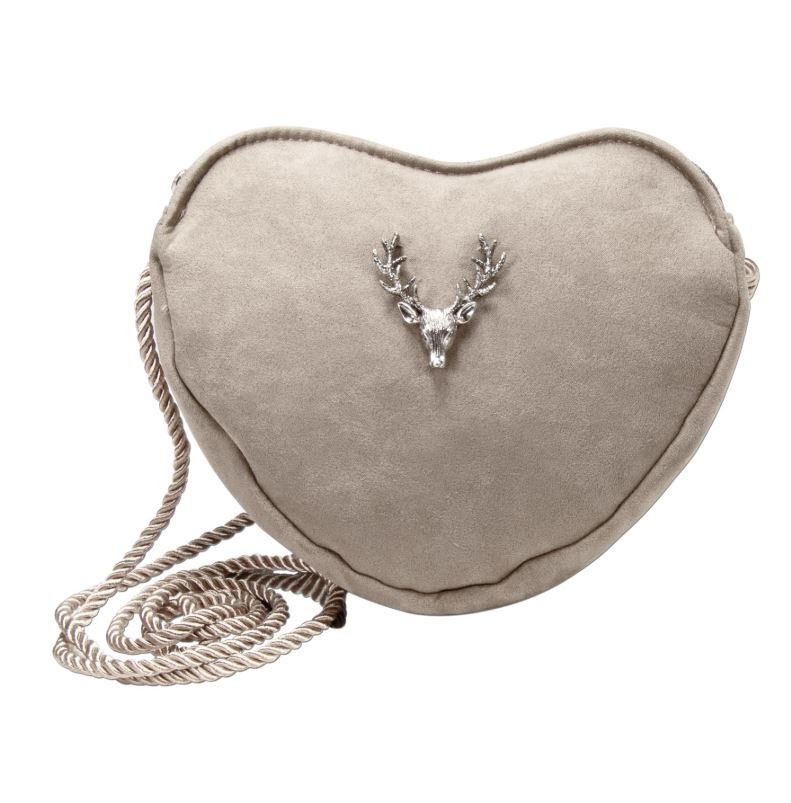 Vorschau: Herzförmige Trachtentasche taupe-grau