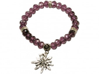 Bracelet de Trachten en perles Fiona violet