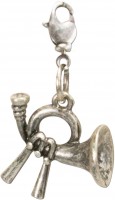 Preview: Traditional Horn Pendant, Antique Silver