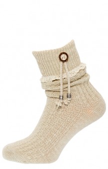Ladies' socks with lace