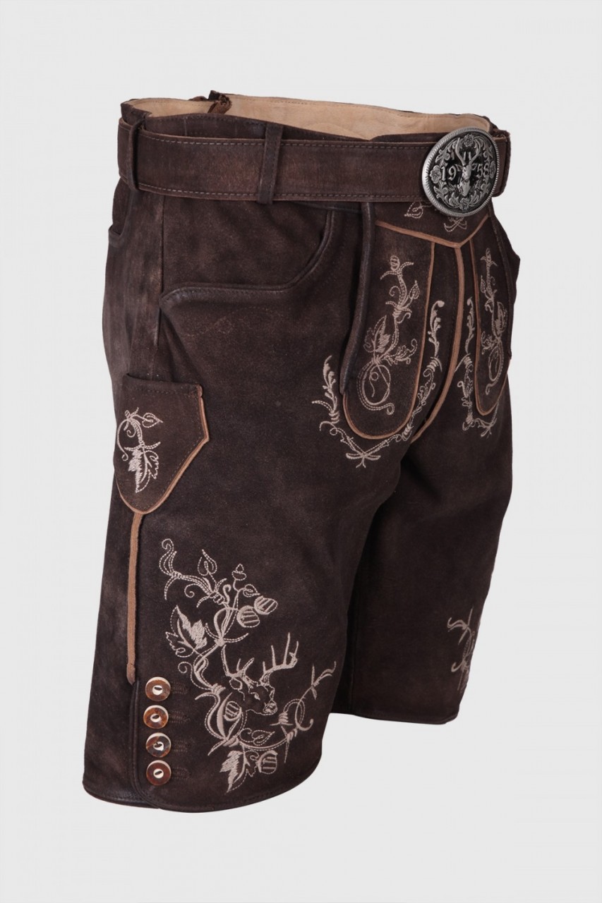 Leather pants Louis dark brown