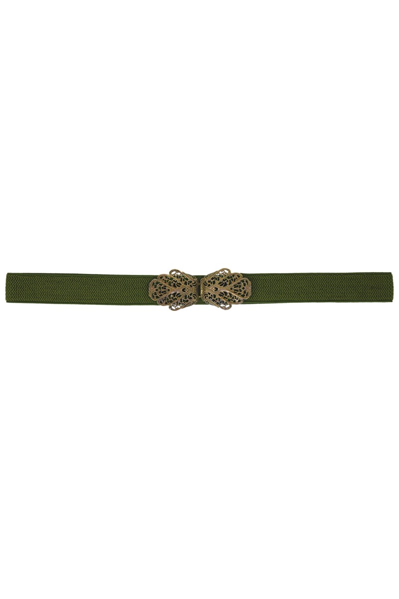 Preview: Traditional belt Malin green gold