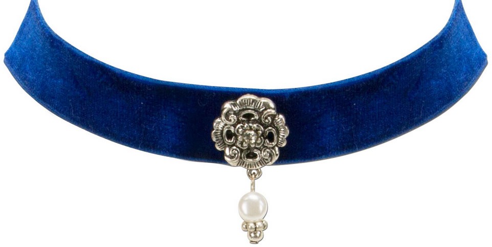 Collierras de cou avec bijoux pendant bleu
