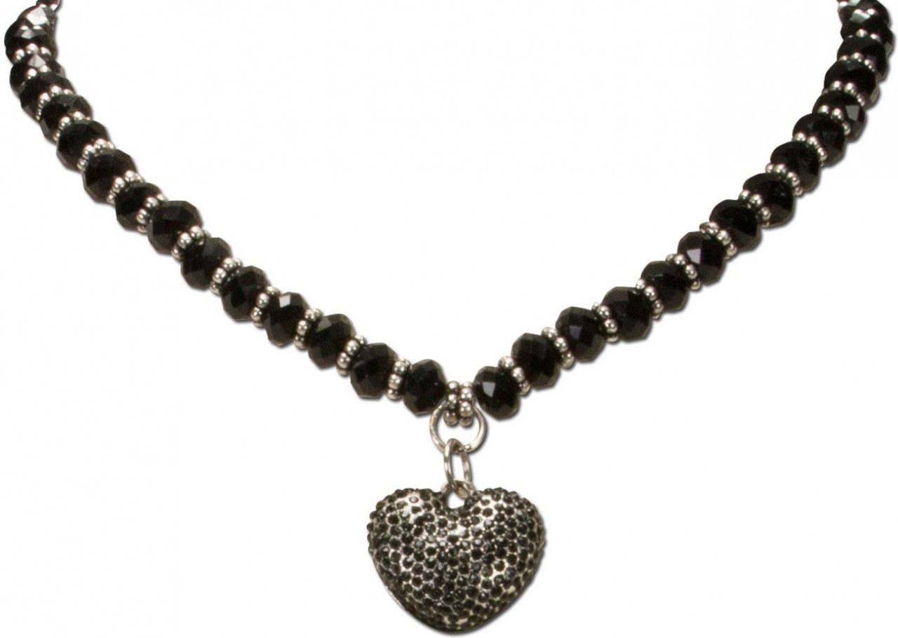 Vorschau: Perlenkette Mathilda schwarz