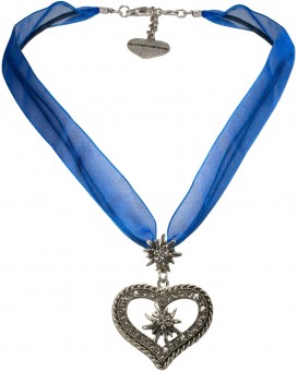 Naszyjnik kostium Organza Maria niebieski