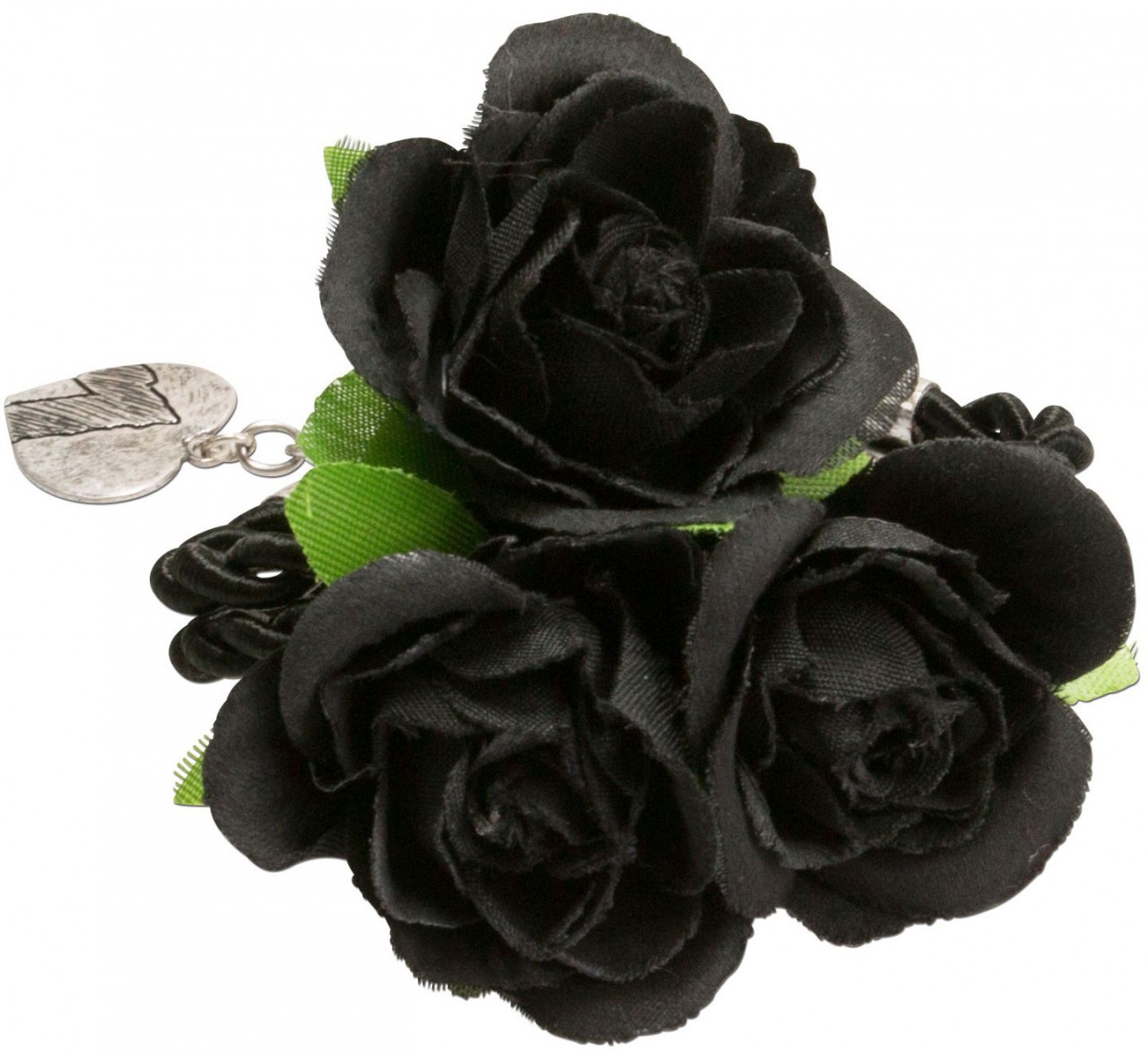 Vorschau: Blüten-Armband Celina schwarz