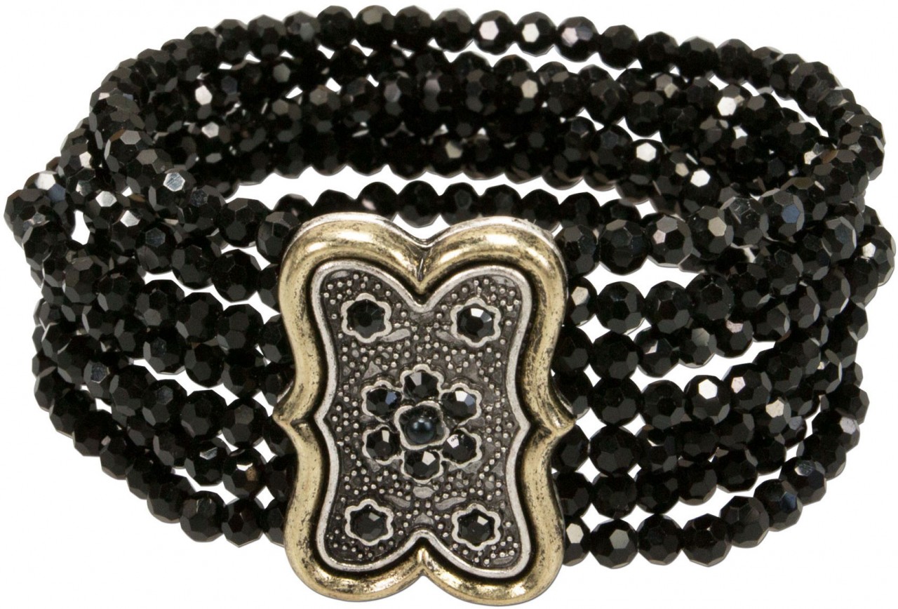 Traditional Pearl Bracelet Lorelei, Black