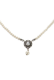 Perlen-Halskette Helena creme