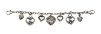 Charivari Chain with Heart Pendant