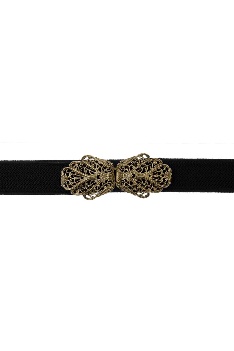 Traditional belt Malin black gold