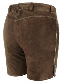 Leather Shorts Vroni khaki