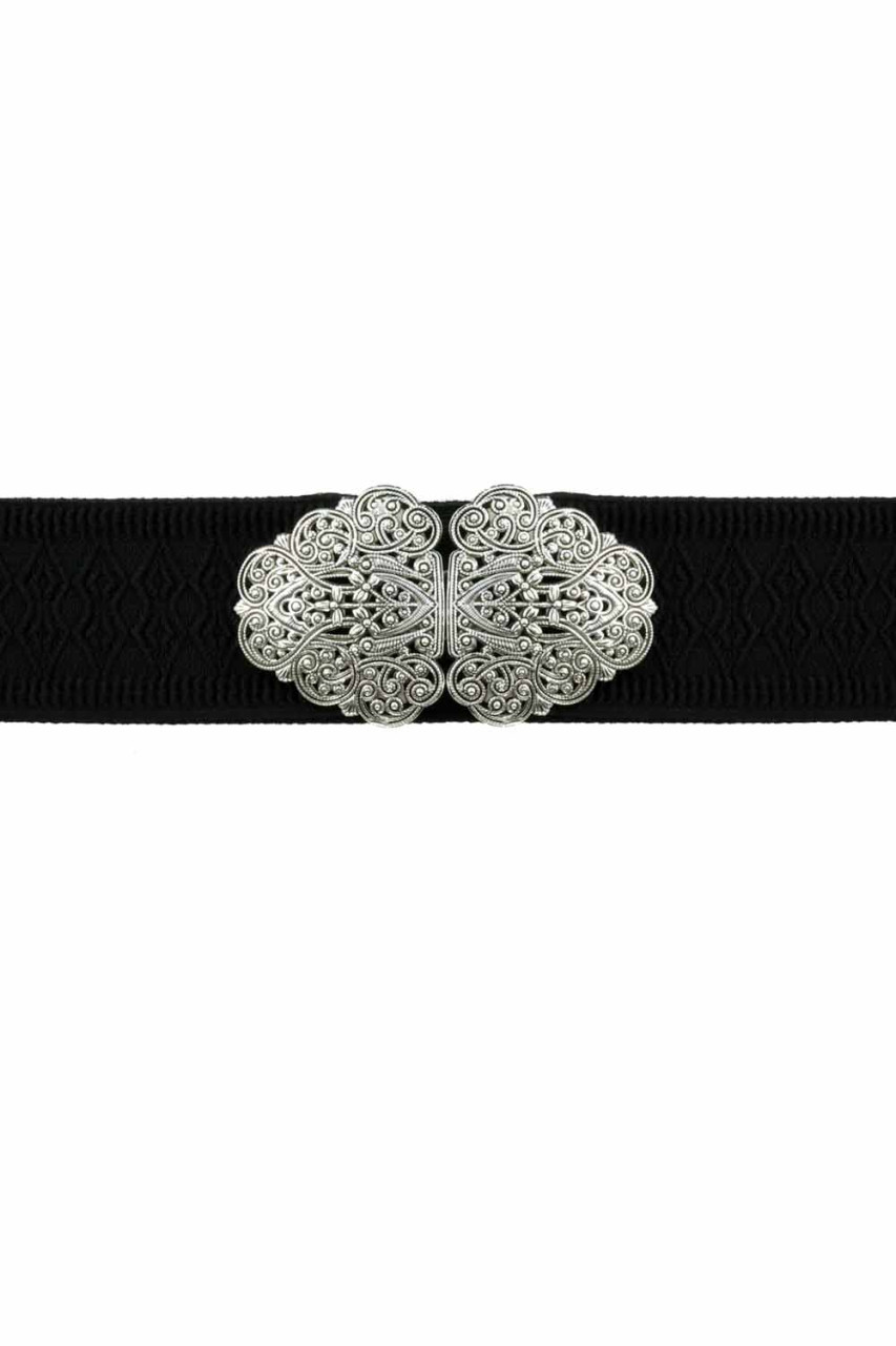 Traditional Belt Sara black silver