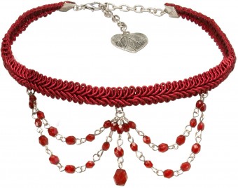 Lace-Choker Felicitas red