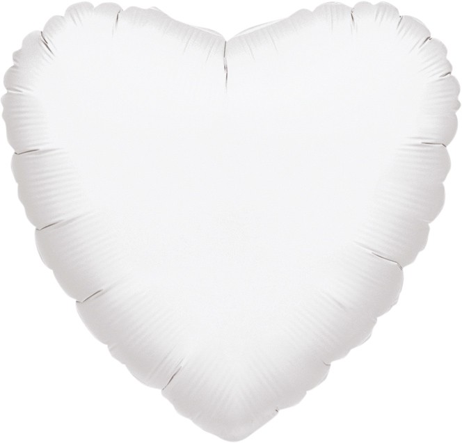 Herzballon Weiß 46cm