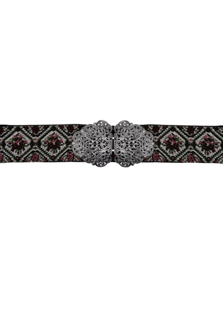 Traditional Belt Ina pink silver