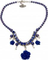 Vorschau: Perlenkette Blütentraum blau