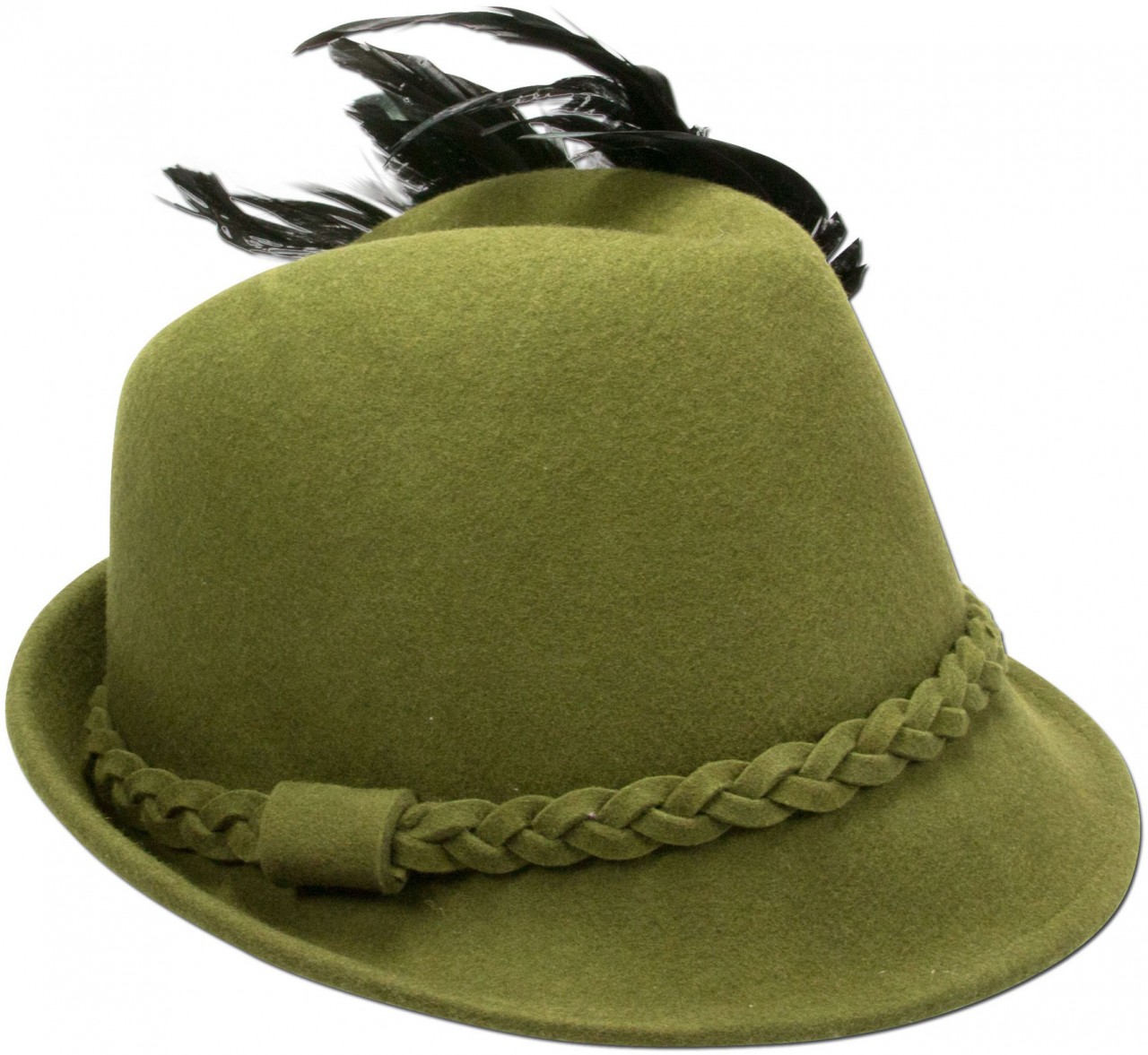 Filcowa czapka Rosalie zielona