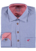 Preview: Mens Shirt Wiggerl blue-red