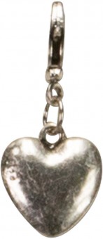 Trachten Mini Amulet Heart, Antique Silver