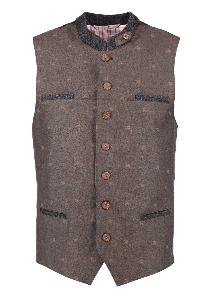 Traditional waistcoat Felipe in brown