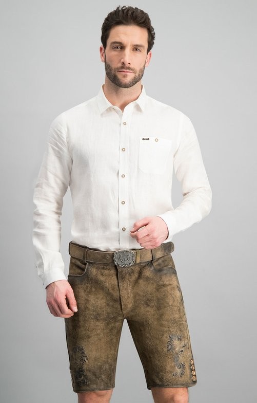 Voorvertoning: Traditioneel shirt Vincent in het wit