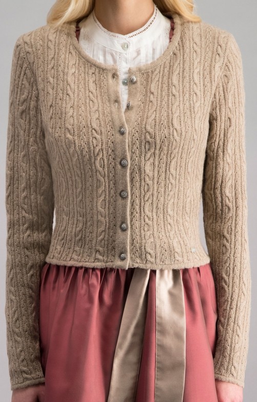 Preview: Traditional jacket Liz in taupe