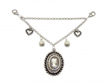 Ladies Charivari Chain with Silver Amulet
