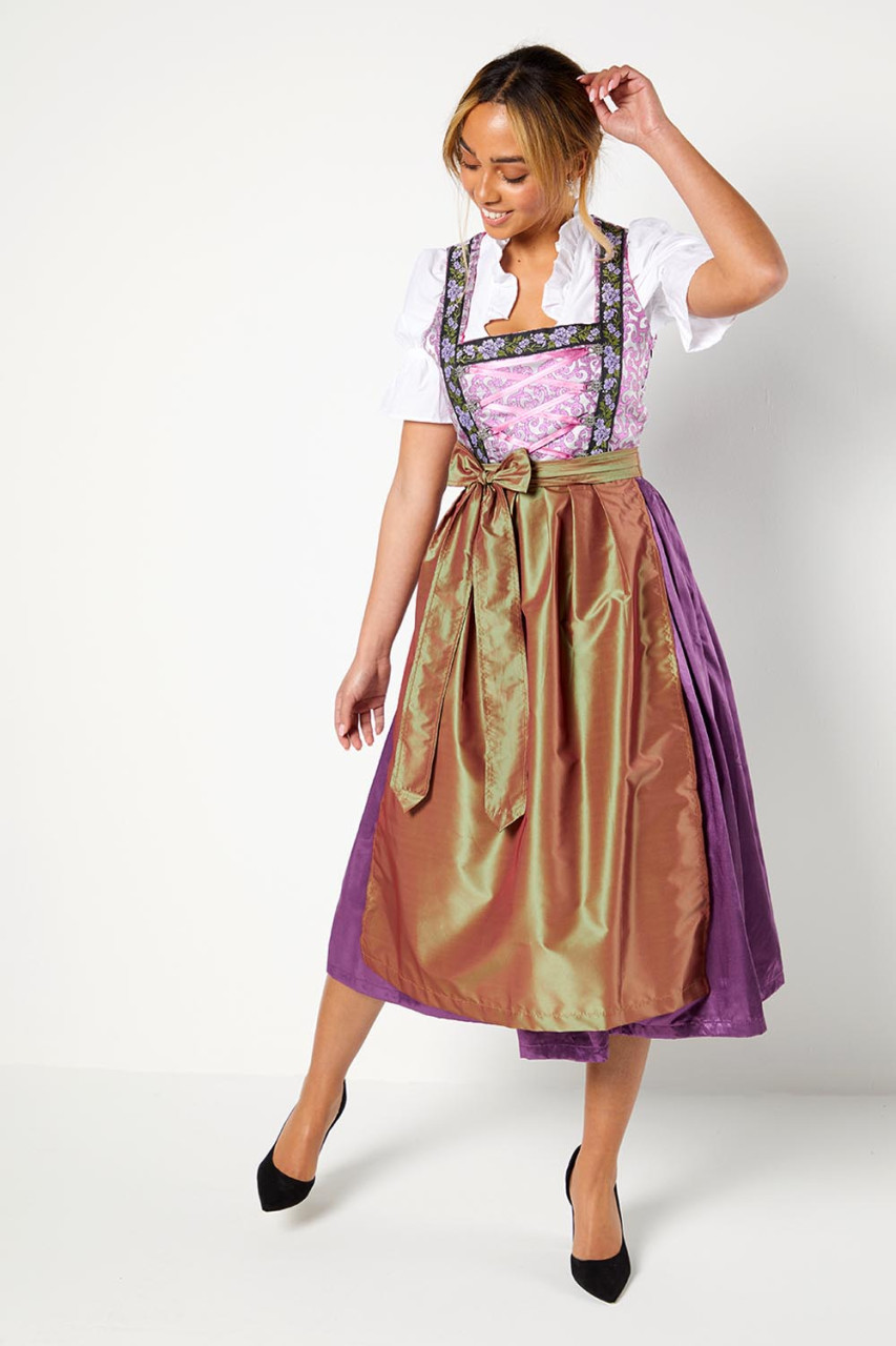 Dirndl Set Lilou grün-lila