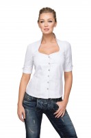 Voorvertoning: Trachten blouse Priscilla wit