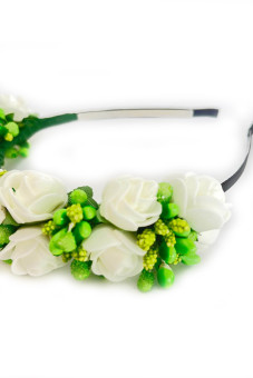 Headband Laure white