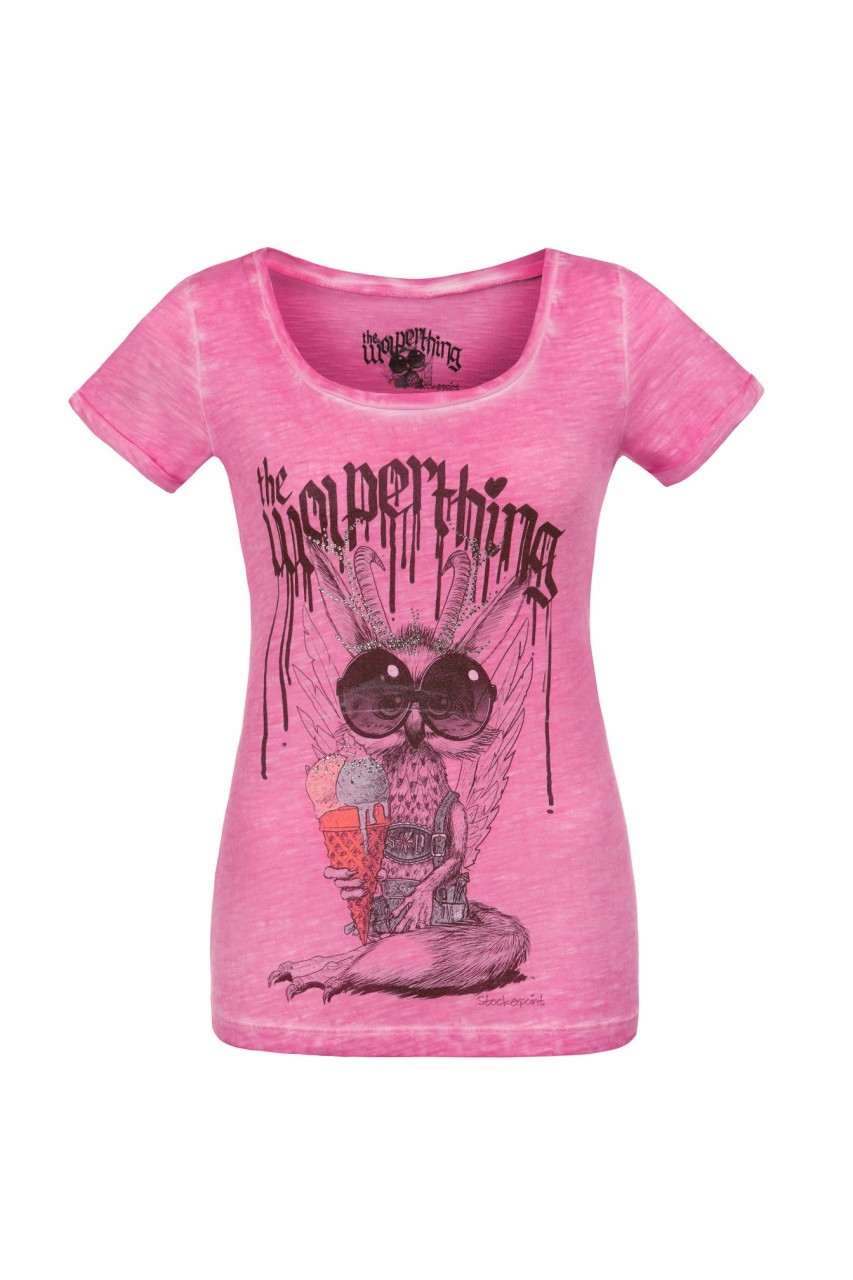 T-Shirt Wolpigirl pink