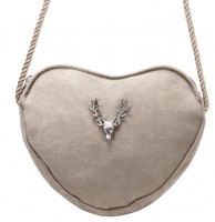 Vorschau: Herzförmige Trachtentasche taupe-grau