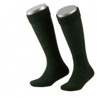 Preview: Childrens Stockings with knee tie in green