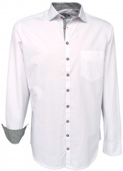 Rottaler Uomo TRACHTEN Camicia manica lunga bianco con ricamo tg S M L XL XXL 3xl 