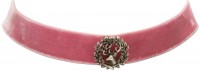 Preview: Traditional Choker with Deer Pin, Rose Pink