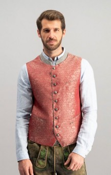 Traditional vest Wallace red