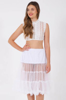 Voorvertoning: Petticoat in wit 70cm