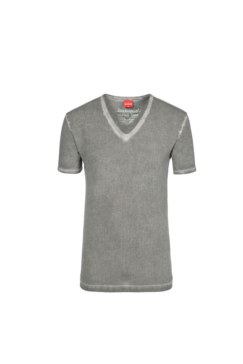 T-shirt de Trachten Falko gris pierre