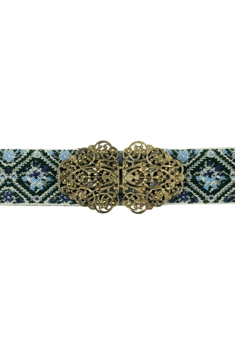 Traditional belt Ella blue gold